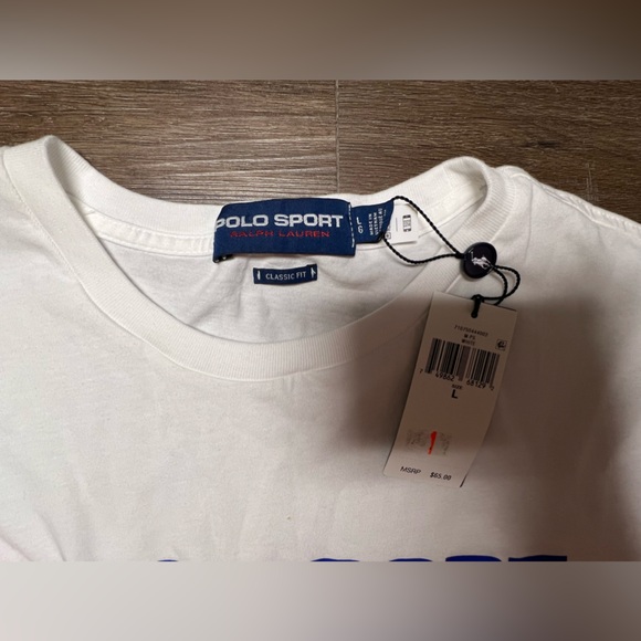 Men’s Polo Ralph Lauren white tee and Yellow shorts Set Size Large - Picture 2 of 3